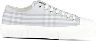 Burberry Jack Low Trainers - Heren - Sneakers - Grijs - 45 EU - Leer - Schoenen