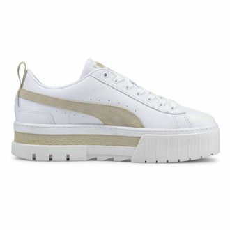 Puma Womens Mayze Sneakers - White Leather (archived) - Size UK 7
