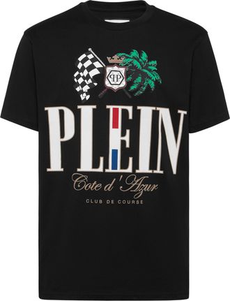 Philipp Plein T-Shirt Round Neck Ss Cote D Azur Plam