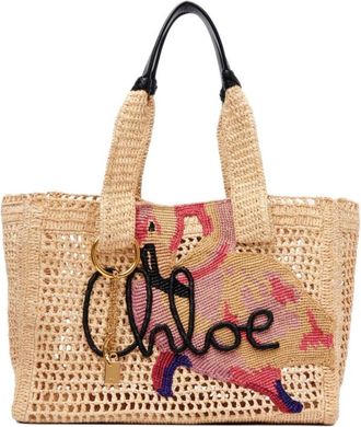 Chlo&eacute; Beige Summer Banana Large Tote