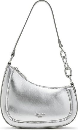 Dune London Direction Shoulder Womens Handbags Silver, Leather