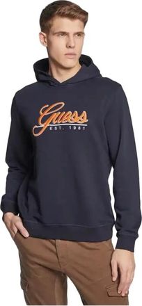 Guess Stijlvolle Heren Hoodie Sweatshirt - Heren - Hoodies - Blauw - XS - Hoodies & sweatvesten