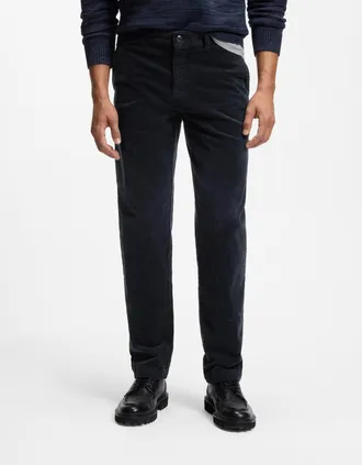 HUGO BOSS Mens BOSS Orange N1 Mens Tapered Chinos - Dark Blue 404 - Navy - Size: W34 l32