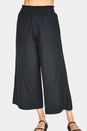 Mirth High-Rise Wide Leg Pants In Black