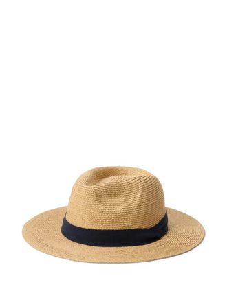 Polo Ralph Lauren raffia hat - men - Cotton/Raffia/Sheepskin - L/XL - Neutrals