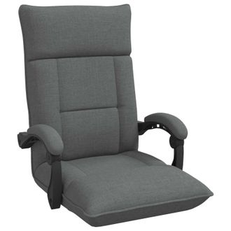 vidaXL Sill&oacute;n Ajustable Gris Oscuro Tela Vidaxl