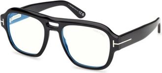 Tom Ford Aviator Optisch Montuur - Heren - Brillen - Zwart - 54 MM - Accessoires