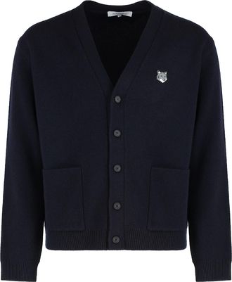 Maison Kitsuné Cardigan In Wool
