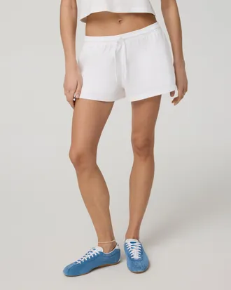 Vuori Clothing Heavyweight Cotton Easy Shorts | White | XS, Size Extra Small