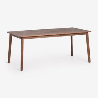 Sklum Mesa De Comedor Rectangular En Madera De Acacia Kaela Sklum