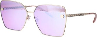 Versace Womens Sunglasses 0ve2270d Silver Metal