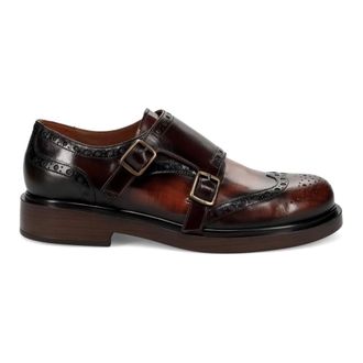 Pons Quintana Schoenen, Dames, Bruin, 39 EU, Leer, Seline Monk Strap Shoe