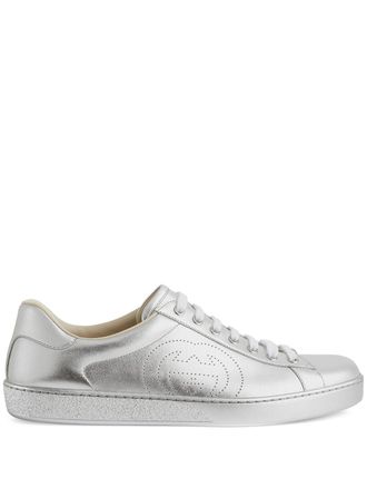 Gucci Ace low-top sneakers - Zilver