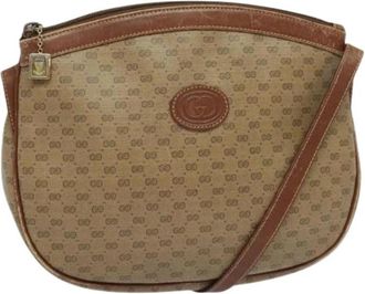 Gucci Pre-owned Plastic gucci-bags - Dames - Vintage Schoudertas - Beige - ONE Size - Leer - Vintage