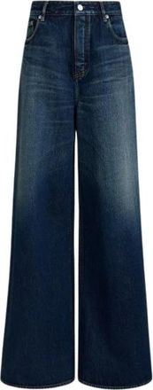 Alaia Palazzo Denim Jeans - Dames - Loose Fit Jeans - Blauw - 7XL - Denim - Jeans