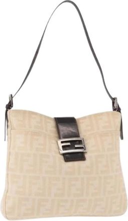 Fendi Pre-owned Vintage Zucca Canvas Shoulder Bag - - Pre-owned - Donna - Beige - ONE SIZE