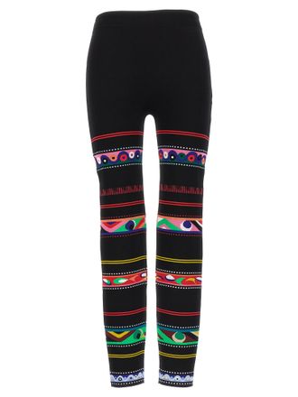 Emilio Pucci Womens Jacquard Patterned Leggings