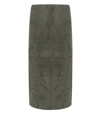 Weekend by Max Mara Pala Khaki Midi Skirt