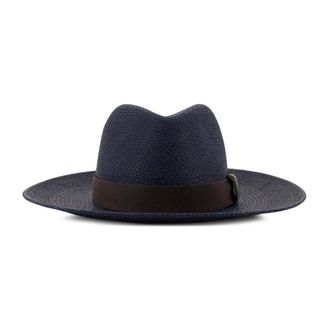 Brunello Cucinelli Wide Brim Monili Detail Hat - unisex - Brunello Cucinelli - Accessories - Blue - M - Accessories