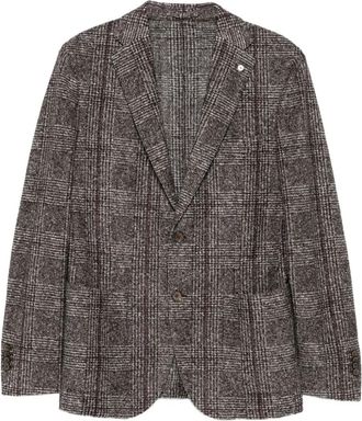 L.B.M. 1911 Geruite blazer - Bruin