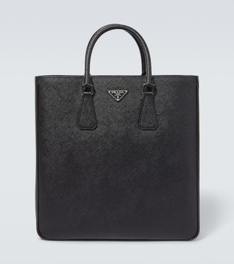 Prada Logo Saffiano leather tote bag