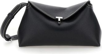 Toteme Cross Body Bags, female, Black, Size: ONE SIZE Black Crossbody Bag with Twist Lock