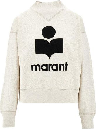 Isabel Marant Moby sweatshirt with flocked logo Woman 38