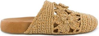 The Sak Bolinas Crochet Clog Shoe in Natural Tonal Flower at Nordstrom, Size 10