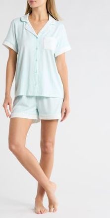 French Connection Stripe Short Pajamas in Saltwater/white at Nordstrom Rack, Size X-Large