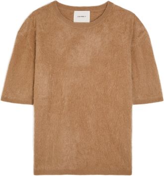 Lisa Yang Maren Brushed Cashmere top - Tan - 2 (UK 12-14 / M-L)