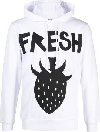 Comme Des Gar&ccedil;ons Hoodies & sweatvesten, Heren, Wit, M, Stijlvolle Gebreide Trui voor Mannen