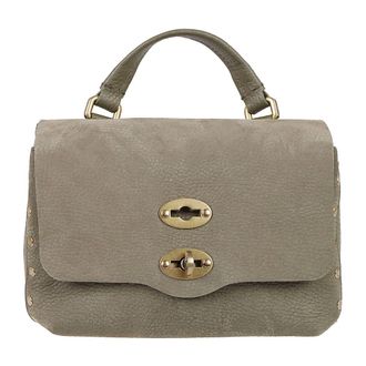 Zanellato Postina Baby - Dames - Handtassen - Groen - ONE Size - Leer - Tassen