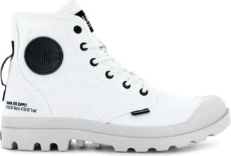 Palladium Pampa Hi HTG Supply Laars - Dames - Sneakers - Wit - 36 EU - Katoen - Schoenen