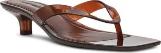 Steve Madden Tracie Kitten Heel Flip Flop in Brown at Nordstrom, Size 11