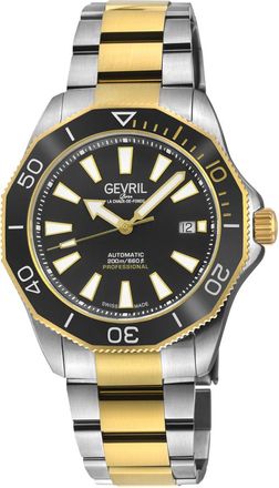 Gevril Group Pier 90 Automatic Black Dial Mens Watch 49102.1