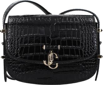 Jimmy Choo London Crossbody Bag - Dames - Schoudertassen - Zwart - ONE Size - Leer - Tassen