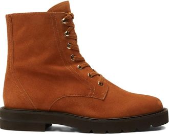 Stuart Weitzman Mila Lift lace-up boots - women - Suede/Leather/Rubber - 35,5 - Brown