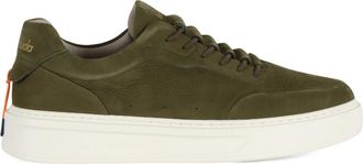 Barracuda Nabuk Logo Sneakers - Heren - Sneakers - Groen - 45 EU - Leer - Schoenen