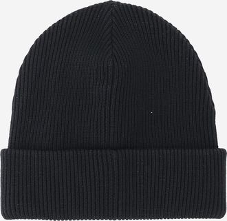 Gucci Mens Wool Beanie With Web Stripes Black Hat