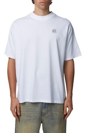 Good For Nothing Oversized Halftone T-Shirt in White at Nordstrom, Size Xx-Large Uk