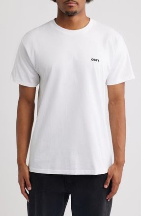 Obey Razor Graphic T-Shirt in White at Nordstrom, Size Xx-Large