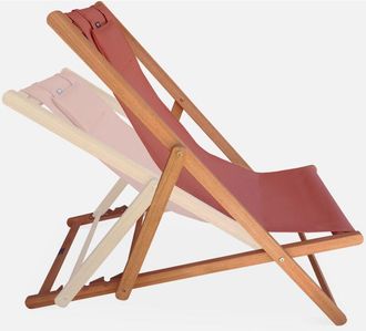 Sweeek Silla Plegable De Madera De Eucalipto, Set De 2