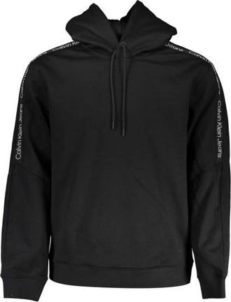 Calvin Klein Zwarte Polyester Heren Trui - Heren - Hoodies - Zwart - 2XL - Polyester - Hoodies & sweatvesten