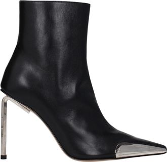 Off-white Off- Leather Ankle Womens Boots