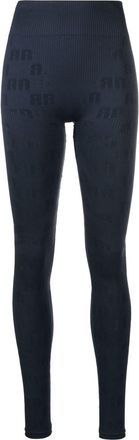 Rotate high-waisted leggings - women - Recycled Polyamide/Elastane - M/L - Blue