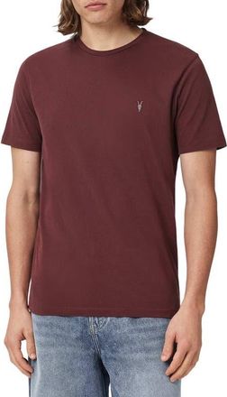 AllSaints Brace Cotton T-Shirt in Burnt Red at Nordstrom, Size Xx-Large