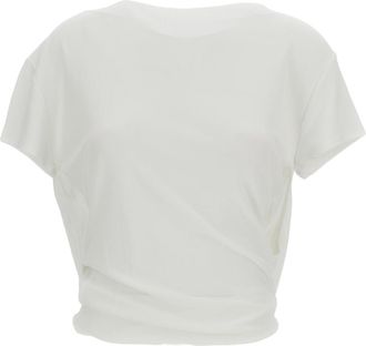Jacquemus Fluid Viscose Draped Open-Back Top