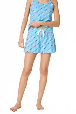 PJ Salvage Star Spangled Summer Star Print Sleep Shorts In Bay Blue