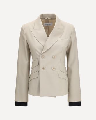 Max Mara Placido double-breasted Blazer in wool, mohair, and silk Female 40