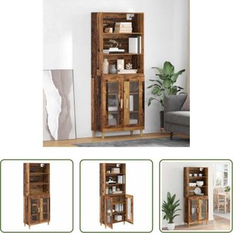 vidaXL vidaXL Credenza in legno multistrato - Credenza Legno vecchio 69,5 x 32,5 x 180 cm Legno multistrato